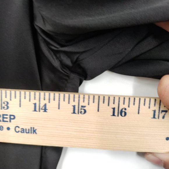 Forever 21 Satin Ruched Mini Dress Black, Medium - Picture 9 of 11